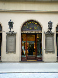 English and American Pharmacy, Florence. Now a clothes shop.